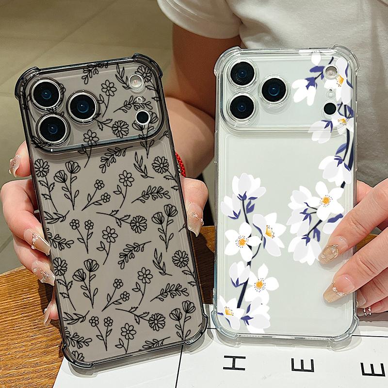 Delicate Garden Print Design For iPhone 17 Air 16 15 14 Pro Max 13 12 11 ShockProof TPU Soft Case Cover