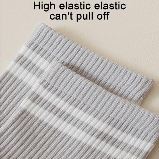 1 пара носков унисекс средней длины, без запаха, в полоску, однотонные, высокая эластичность, противоскользящие, дышащие, мягкие, впитывающие пот, противоусадочные, спортивные хлопковые носки