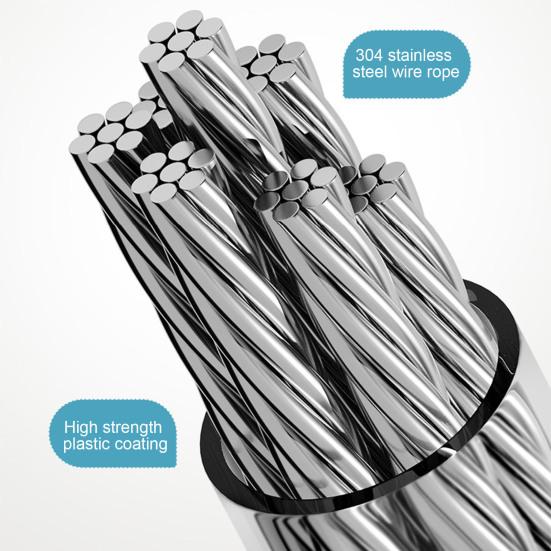 5.1M настенная выдвижная бельевая веревка регулируемая втягивающаяся невидимая прочная нержавеющая сталь