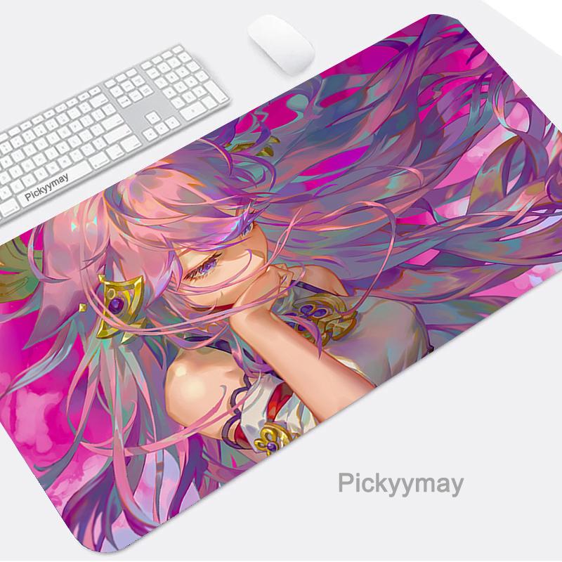 Коврик для мыши игровые аксессуары коврик для мыши Yae Miko компьютер ноутбук ПК геймер Mause Genshin Impact большая аниме-клавиатура настольный ковер