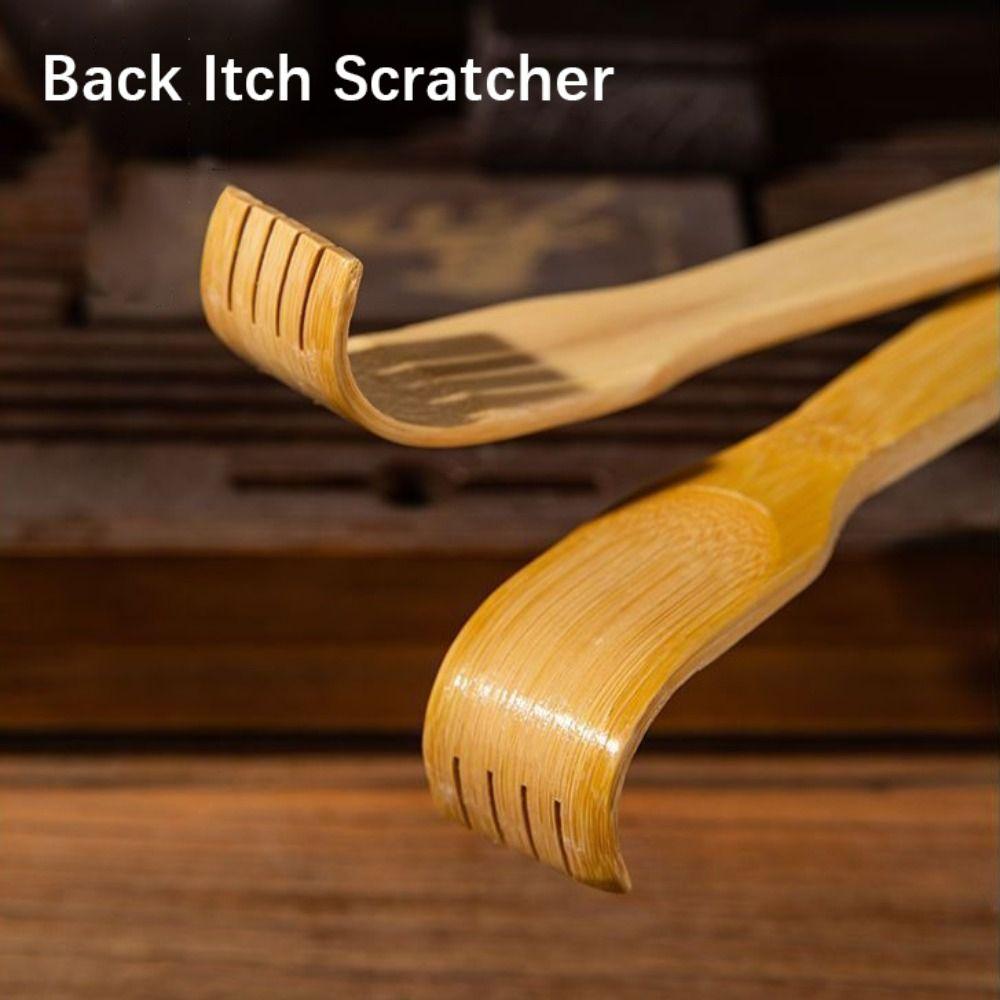 Comfortable Relief Tickling Rake Bamboo Massage Roller Versatile Back Itch Scratcher Men & Women