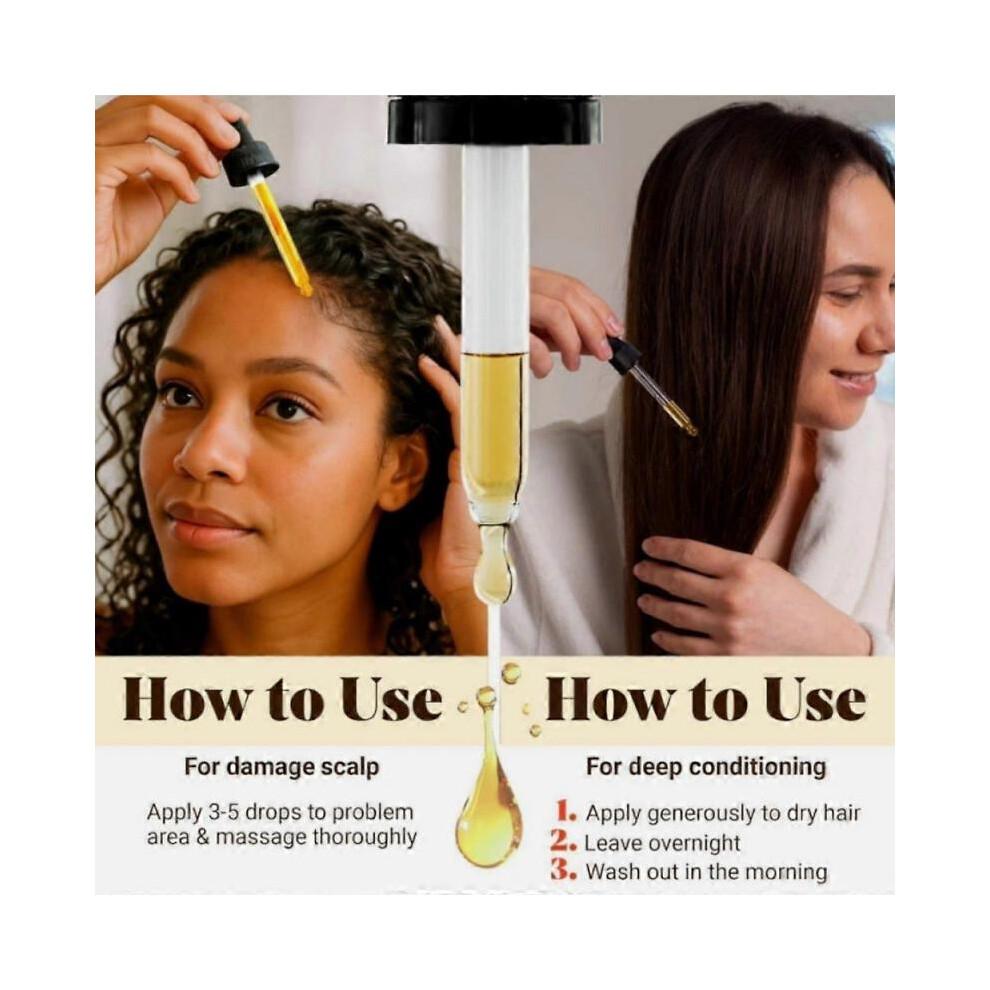 3PCS Vital Strands Organic Batana Oil for Hair Growth for All Hair Types 60ml