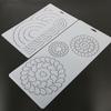 Quilting Templates Floral Line Quilting Stencil Reusable Plastic Sewing Stencil Patchwork Tool for Painting On Bag Shirt