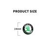 Car Sticker 4Pcs Car Remote Key Stickers Metal Emblem Decoration Decals For Skoda Octavia Superb Rapid Kodiaq Karoq Fabia Kamiq