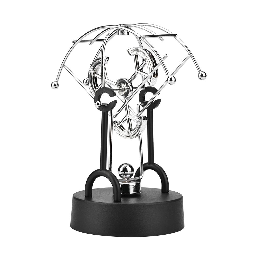 Semi Arc Shape Revolving Gadget Perpetual Motion Desk Office Decor Physics Science Art Toy