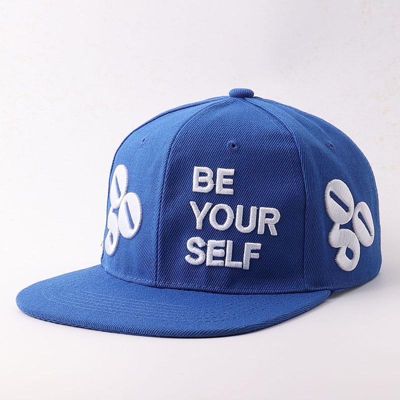 New American three-dimensional embroidery letter baseball hat men's and women's hard top fashion personality hip-hop cap