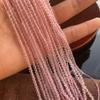 5 нитей, бусины из натуральной шпинели, 2 мм, 3 мм, модные розовые драгоценные бусины для изготовления ювелирных изделий, ожерелья, браслета, ножного браслета, аксессуары, унисекс, рукоделие 38 см