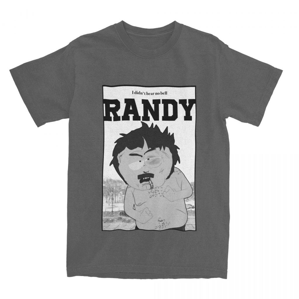 Southpark Randy I Didn't Hear No Bell T-Shirt for Men Cartoon Cool Pure Cotton Tee Shirt O Neck Short Sleeve T Shirts Clothing