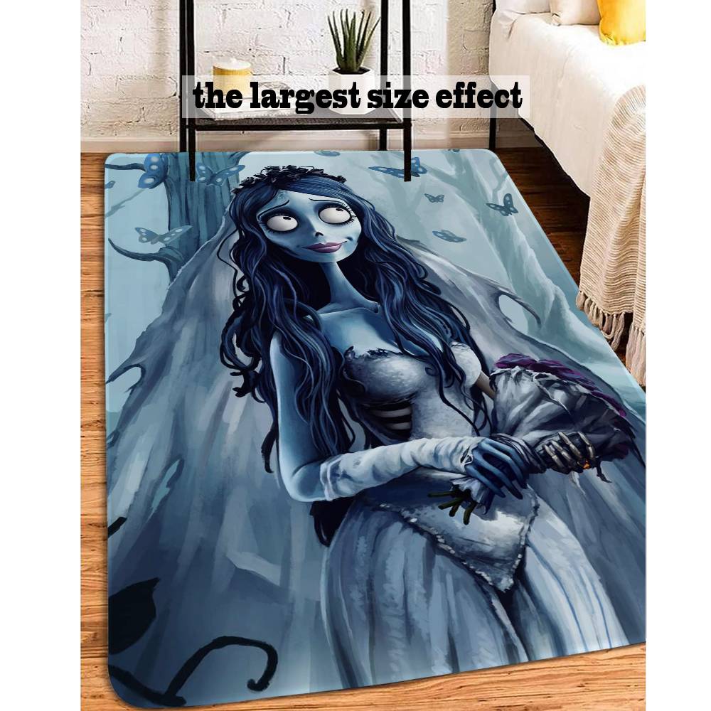 C-Corpse Bride Cartoon Door Mat Washable Non-Slip Living Room Sofa Chairs Area Mat Kitchen Doormat Area Rug