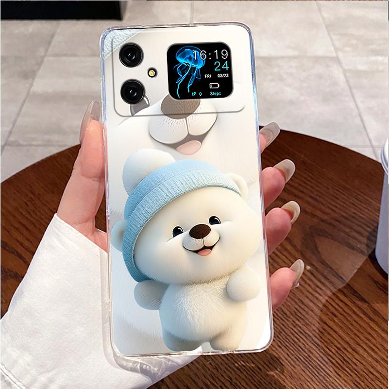 Ins New Fashion Phone Case For Cubot A20 Clear Soft Case Funy Fluffy Kitten Silicone Shockproof Cover For Cubot A20 Casing