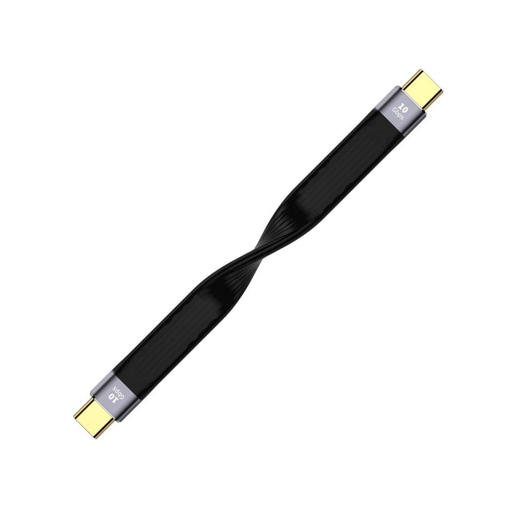 USB A на Type C PD быстрая зарядка USB3.1 высокоскоростной жесткий диск 10 Гбит/с передача 13 см зарядка ультра-короткий портативный кабель данных
