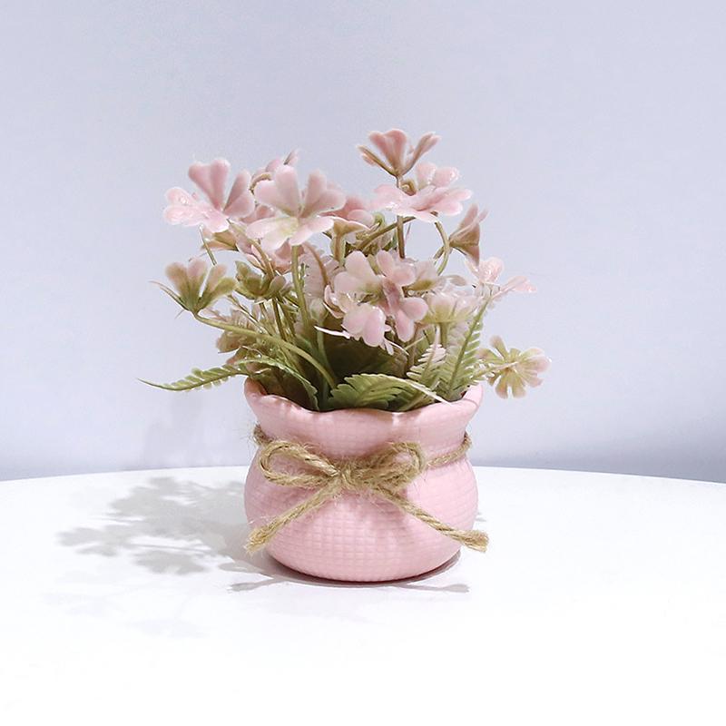 1/4 шт. Имитация горшечных растений Милый дизайн фаленопсиса Офисный декор Розовая тема Подарок Мини-вечеринка 13 см