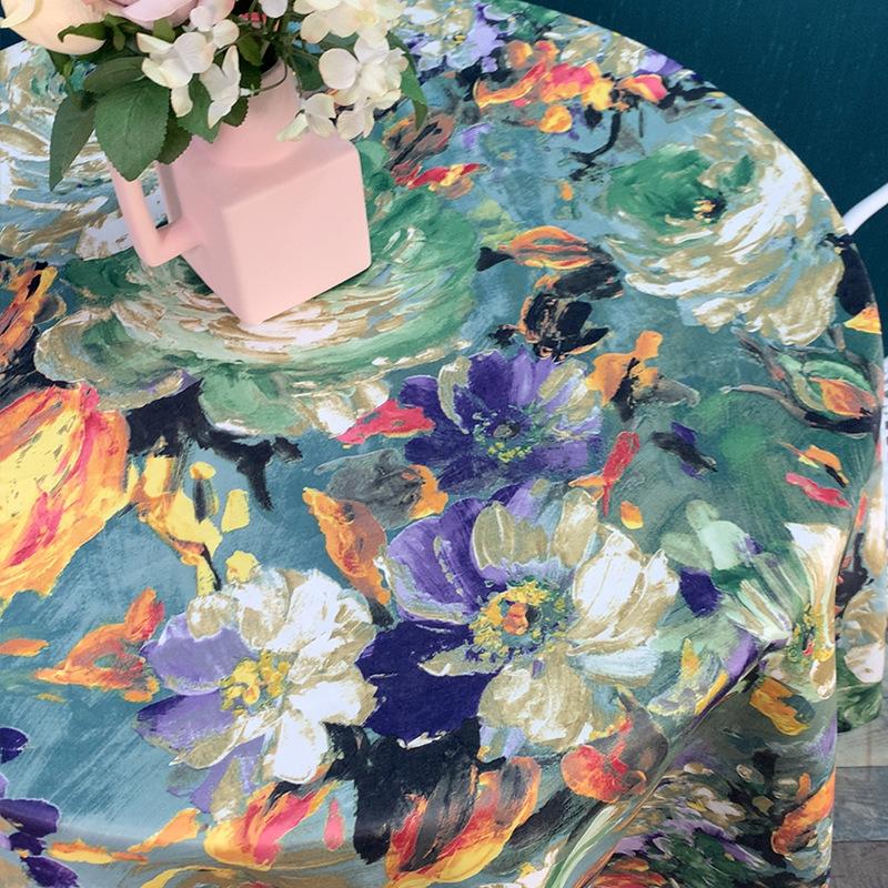 Винтажная картина маслом, ткань для обеденного стола, домашняя Нескользящая скатерть для журнального столика, скатерть для стола, полотенце, ткань с основной подушкой