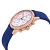 Guess Женские кварцевые часы с синим силиконовым ремешком, три стрелки - W1135L3