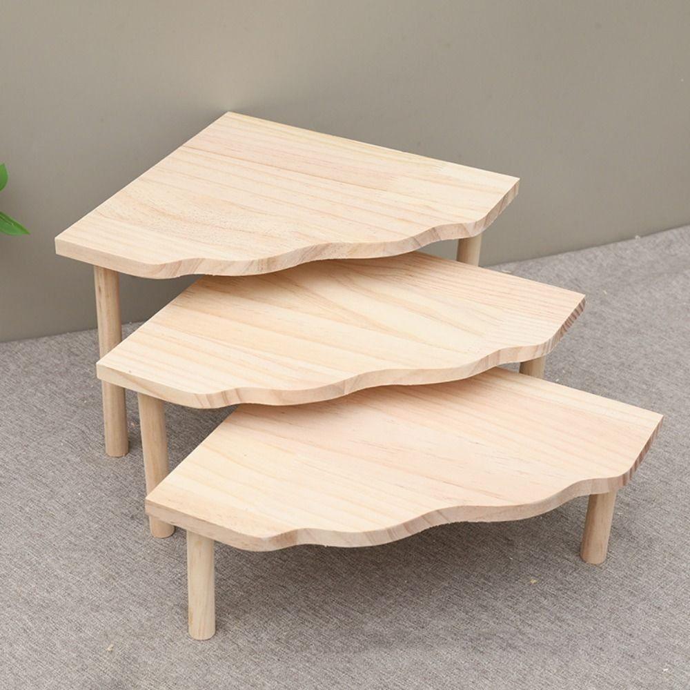 Wooden Hamster Platform Jumping Board Mini Wood Table Rat Toy Hamster Climbing Toy For Chinchilla