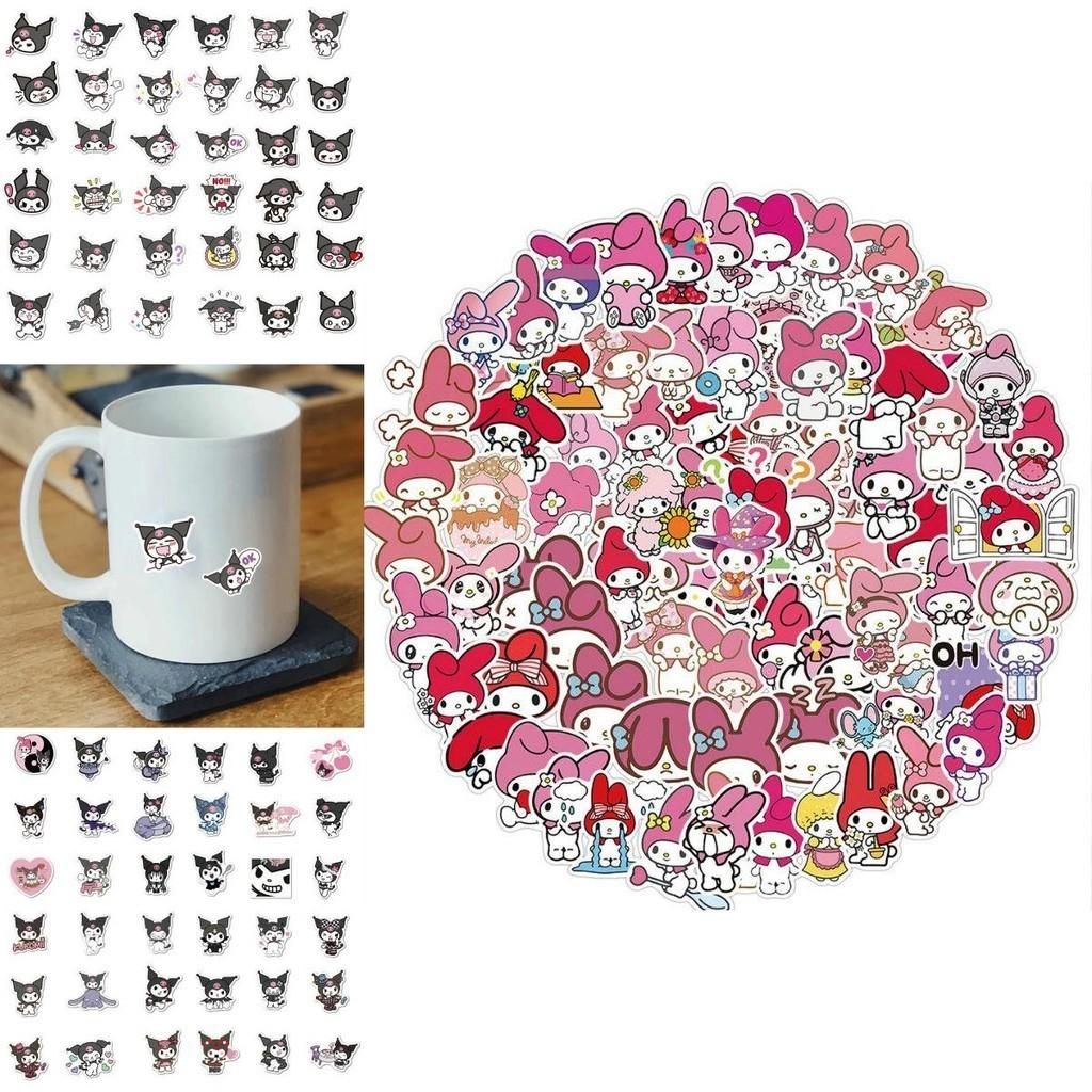 100pcs Kuromi My Melody Stickers Cute Waterproof Kawaii Decals For Luggage And More
