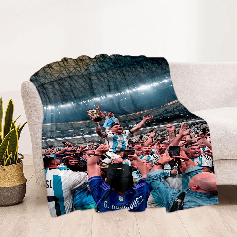 Messi 301 Blanket Comfortable Suitable for Bed Sofa Office Chair Four Seasons Universal Modern Birthday Christmas Gift Blanket