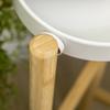4 Tier Bamboo And Metal Flower Plant Stand Rack For Indoor Outdoor 28 X 28 X 80 Cm White