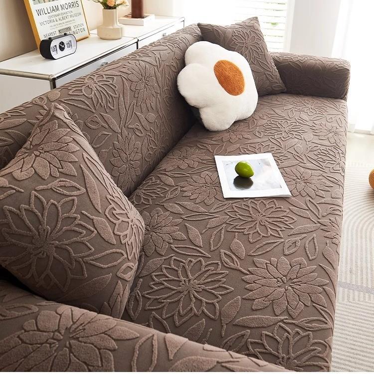 New Jacquard Velvet Elastic Sofa Cover All-season Universal Cat Scratch and Dust-proof Sofa Cover