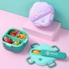 3 сетки Unicorn Lunch Box для детей, студентов, сэндвичей, фруктов, контейнер для хранения еды, мультфильм, детский Bento Box для школы, кемпинга