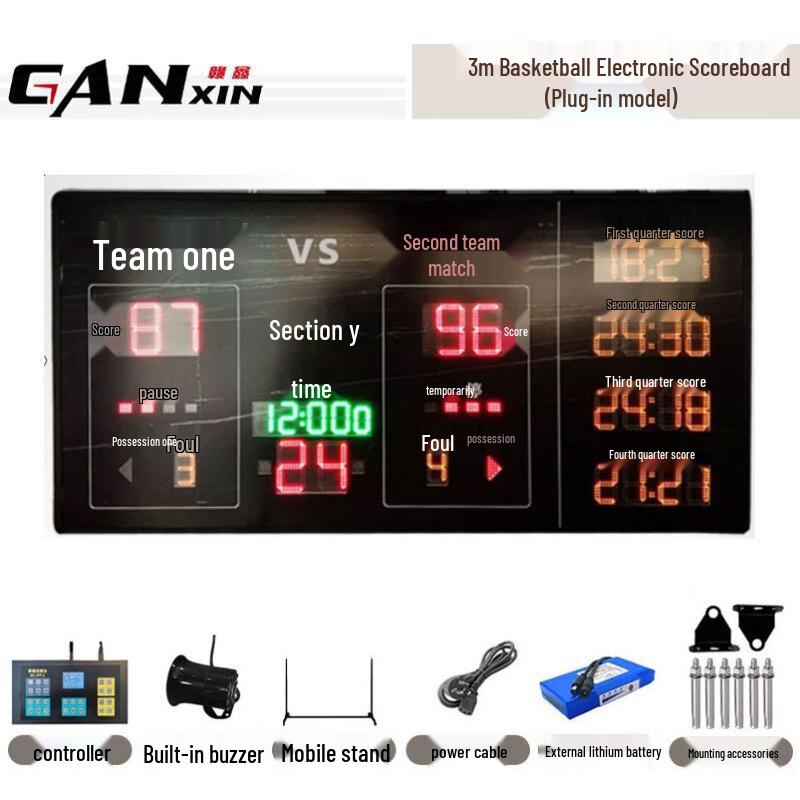 Счетная таблица для баскетбольной игры Ganxin с мобильной подставкой