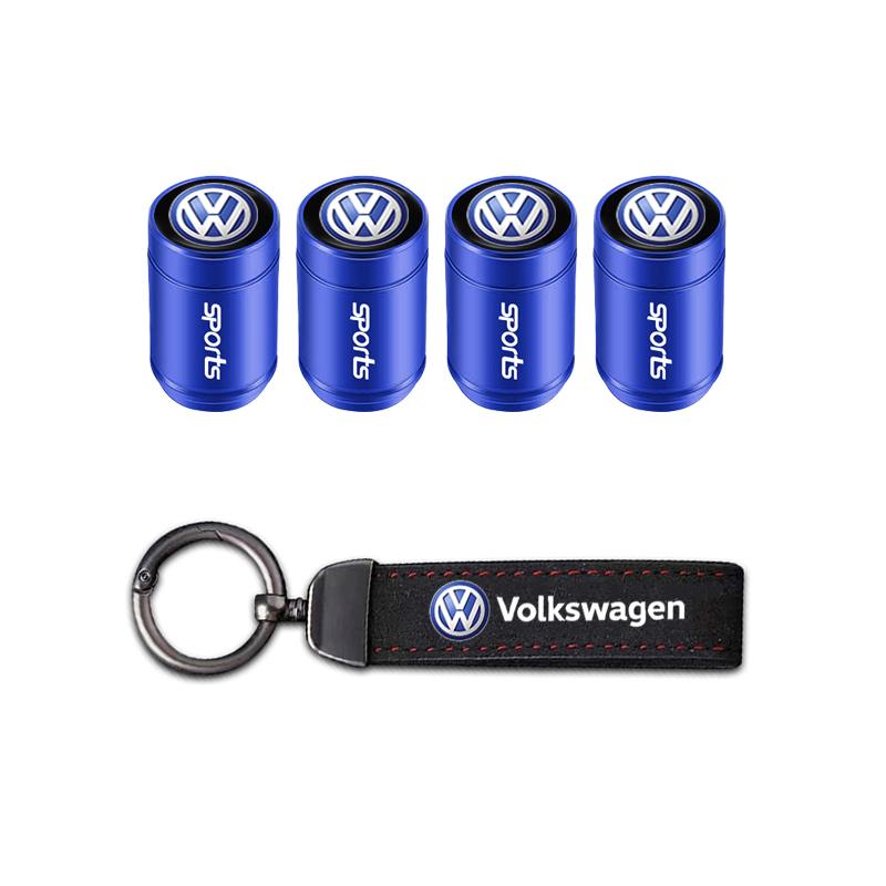 Car Tire Wheel Valve Caps Cover/Car Key Chain Ring Keychain For VW Golf Tiguan Jetta Passat T5 Polo Touran GTI Caddy Transporter zq2