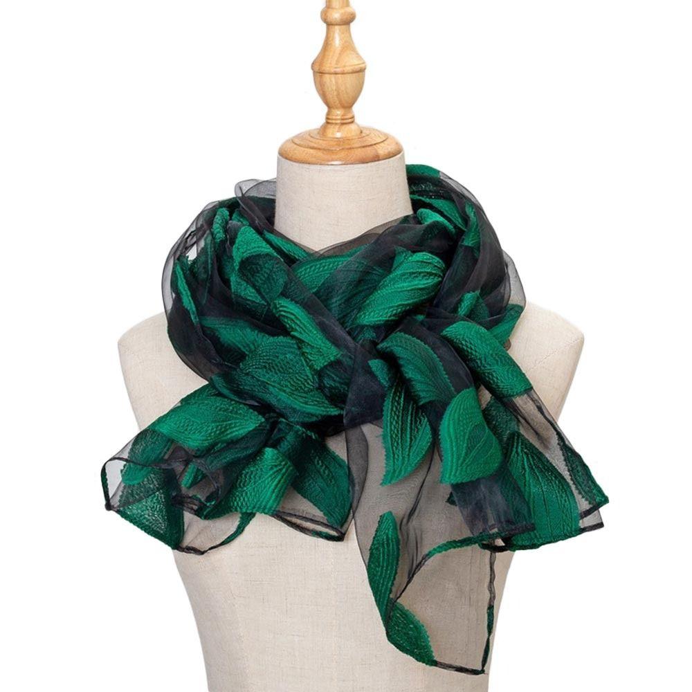 Organza Gauze Shawls Soft Sheer Wrap Summer Bandana Women