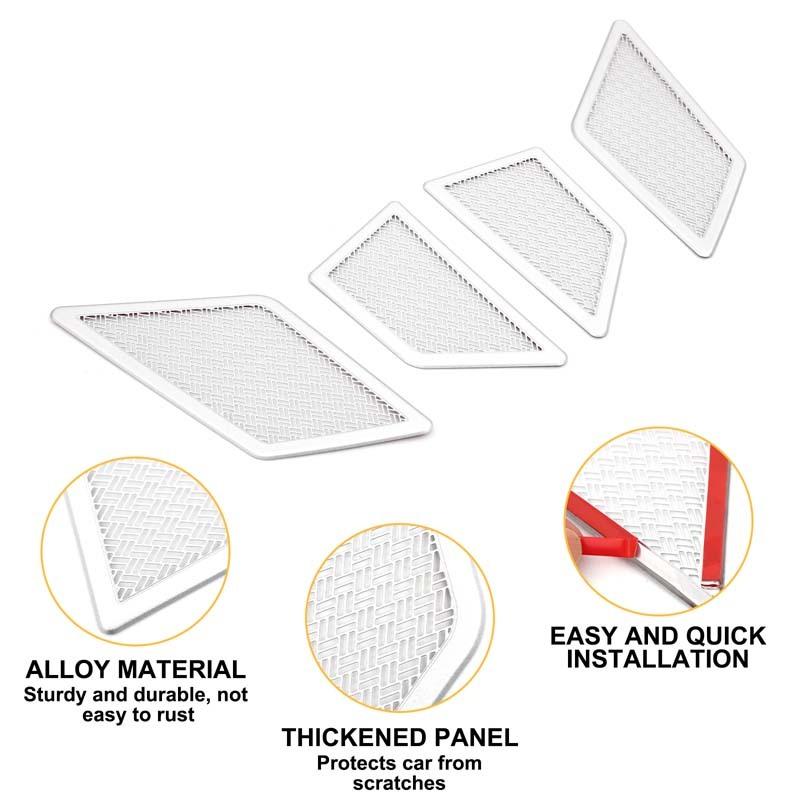 Stainless Steel Door Speaker Grille Trim Mesh Car Audio Speaker Protect Cover Car Interior Accessories For BMW X1 U11 -2026