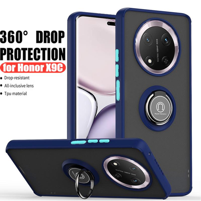 Чехол Armor Matte для Honor X9C X9B X9A X7B X8B X7A Чехлы для телефонов с магнитным кольцом для Honor Magic 6 5 Lite Pro 200 90 Lite 70 Чехол