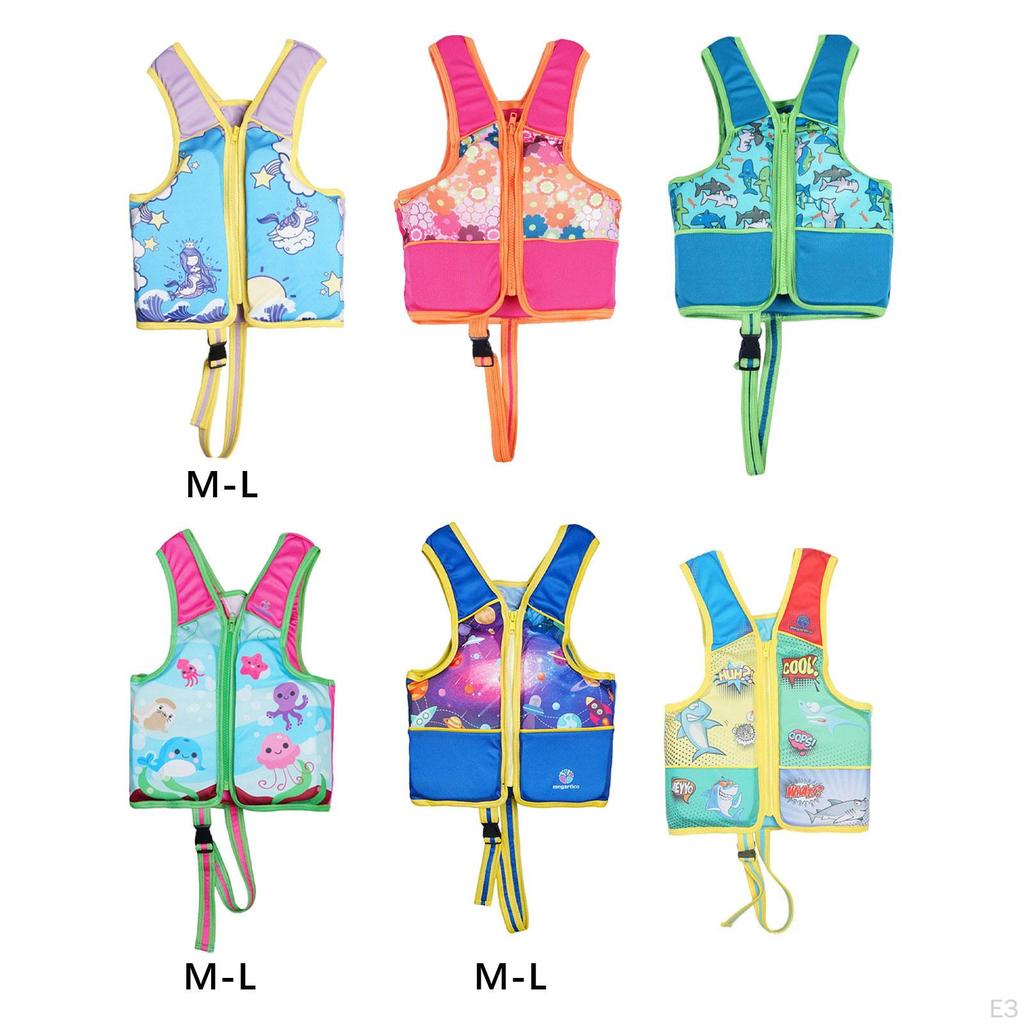 Детский плавательный жилет Полиэстер Плавучий Купальник для каякинга Водные виды спорта Рыбалка