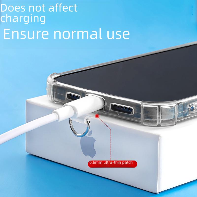 Ультратонкий прозрачный зажим для шнурка из ТПУ для телефона — надежное крепление для мягкого чехла с защитой от потери