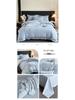 Elegant All-Cotton Flannel 4-Piece Bedding Set with Embroidered Duvet Cover and Skin-Friendly Bed Sheet