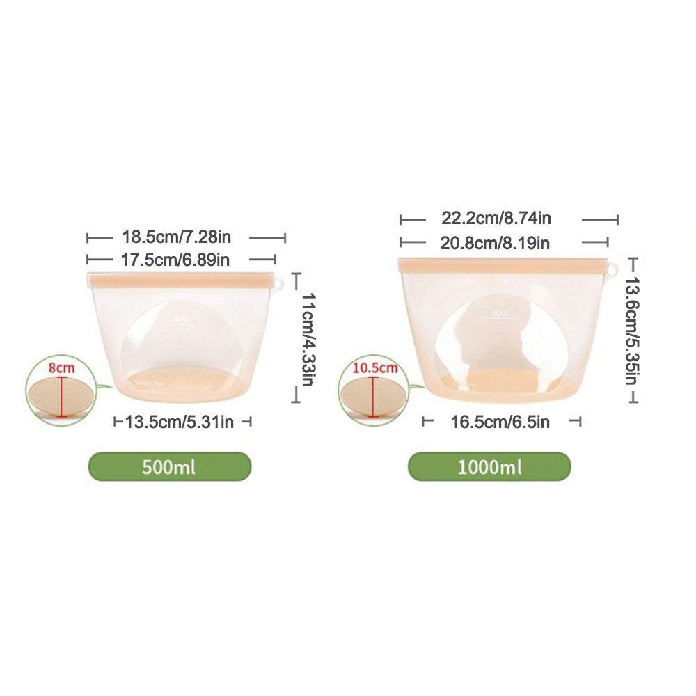 Moisture-proof Refrigerator Food Storage Bag Silicone Fruit Freezer Seal Bag  for Kitchen
