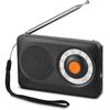 Portable Radio AM FM, Only AA Battery Operated Radio, Transistor Radio Good Reception, Headphone Jack And Speaker, Radios Portable AM FM
