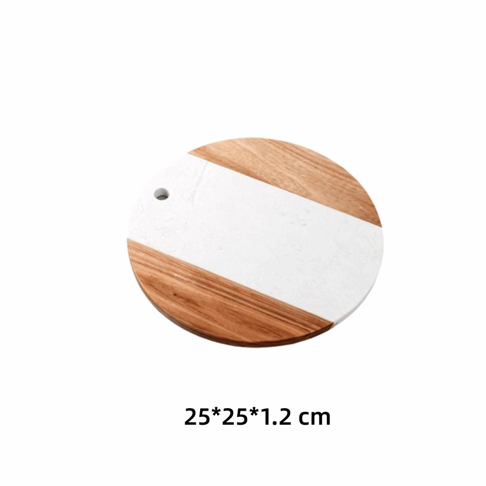 Heat-resistant Marble Wood Cutting Boards Mold-resistant Fruit Plate  Preparing The Ingredients