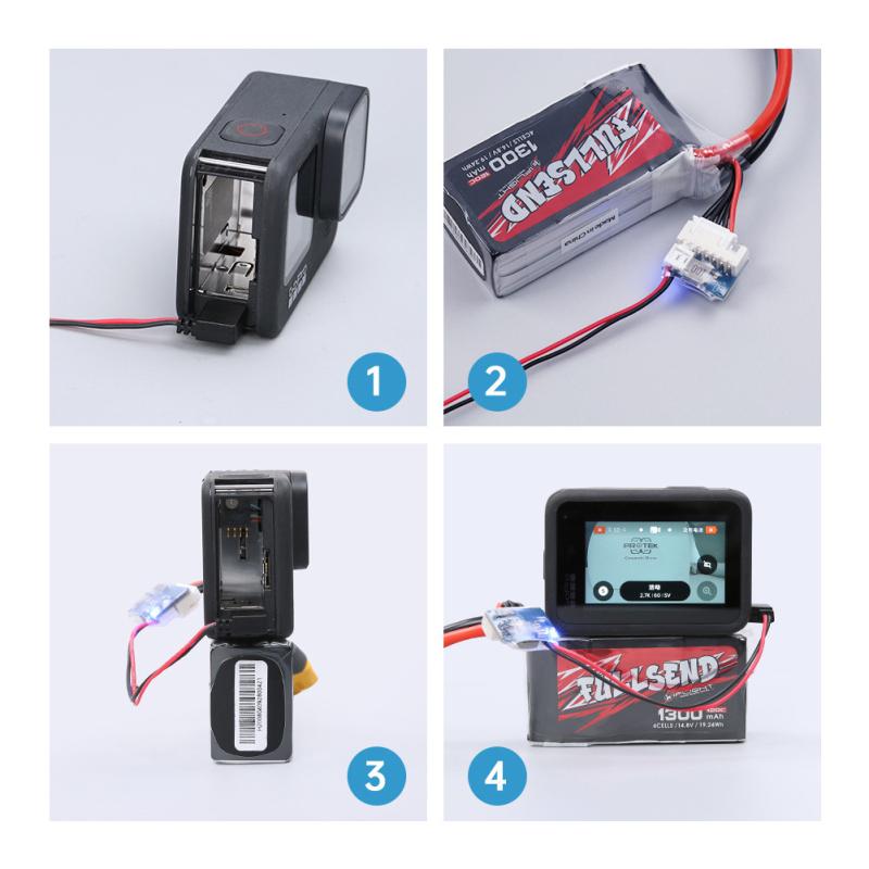 Тип C до 5 В, балансировочный кабель, кабель питания, зарядный кабель для Gopro Hero 6/7/8/9, часть FPV Drone