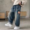 Fashion Boys Jeans Spring And Autumn New Korean Style Children's Loose Casual Pants