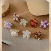 Korean Cute Acetate Flower Hair Clip for Women - French Style Simple Bangs & Half Ponytail Accessory