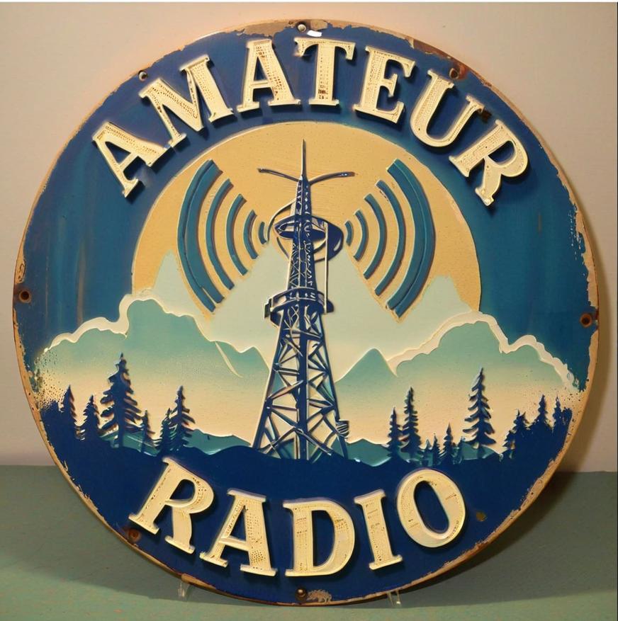 Retro Ham Radio Wall Art: Easy Installation & Weather-Resistant for Indoor/Outdoor Use