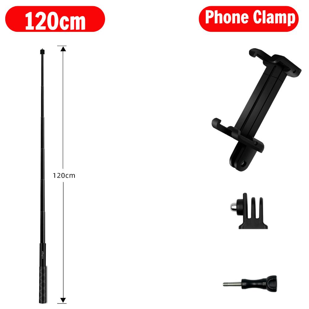 aMagisn Invisible Selfie Stick 70cm 120cm Metal Monopod for Gopro Max / DJI 360 / Insta360 X3 / X4 / X4 Air / X5 Accessories 7