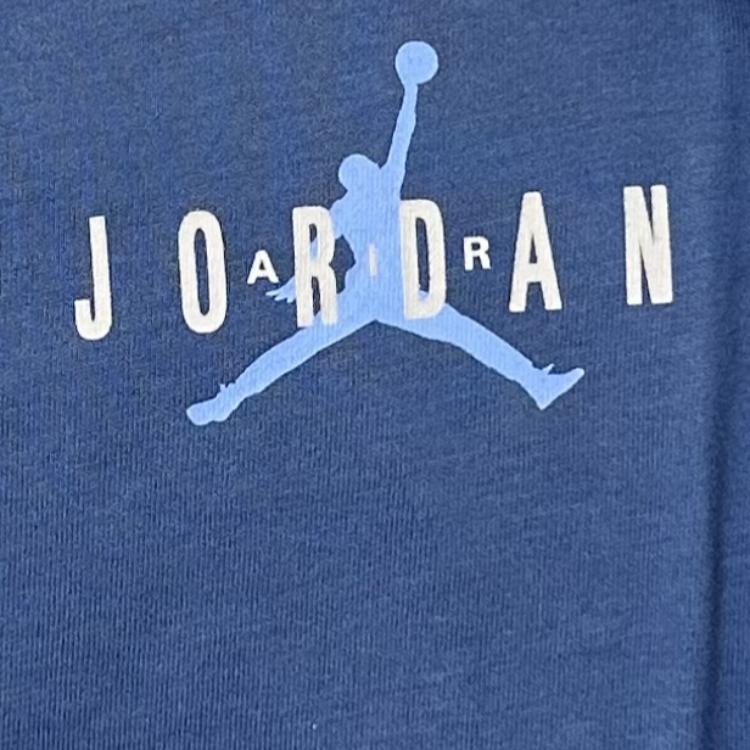 Jordan Спортивная футболка с коротким рукавом и ромбовидным узором, мужская, темно-синяя 677874-442