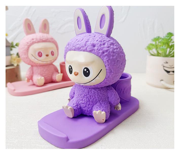 Cartoon Labubu 3D Vinyl Piggy Bank, Pen Holder & Phone Stand