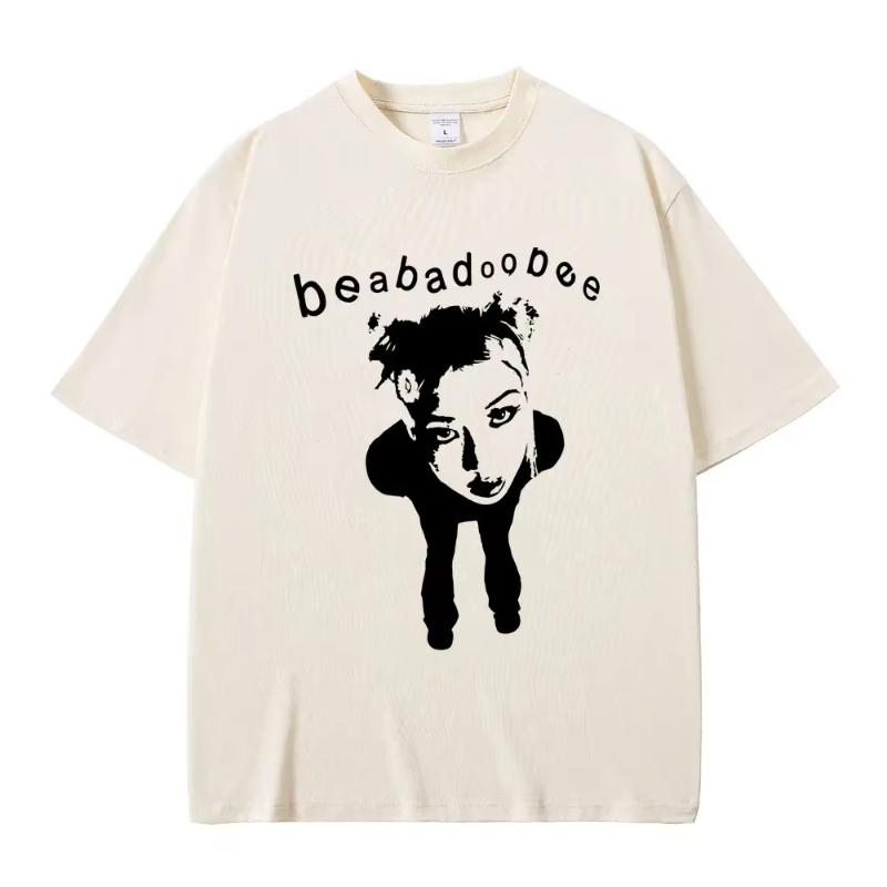 Футболка с графическим принтом певицы Beabadoobee, унисекс, женская мода, хлопковая, оверсайз, унисекс, повседневная, стиль Y2K, футболки с коротким рукавом