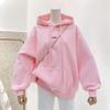 Hooded Sweater Women Plus Velvet Plus Autumn and Winter New Loose Tops and Coats
