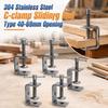 304 Stainless Steel Square Clamp Adjustable Fixed Holder Clip C-clamp  Hardware Fasteners