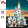 Fun Creative LZ8028 Miniature Diamond Small Particle Castle Model Series Puzzle Assembled Building Block Toys