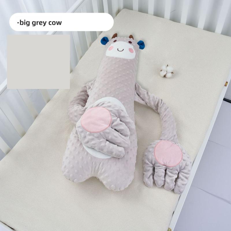 Детская мультяшная плюшевая подушка в виде животного с функциями похлопывания и музыки для сна и успокоения