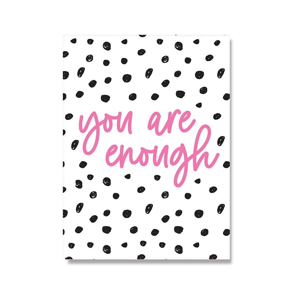 You are Enough Красочный Цитата Плакат Увидеть Будущее Радуга Иллюстрация Печать Настенная Живопись Холст Картина Для Гостиной Современный Дом Без Рамы