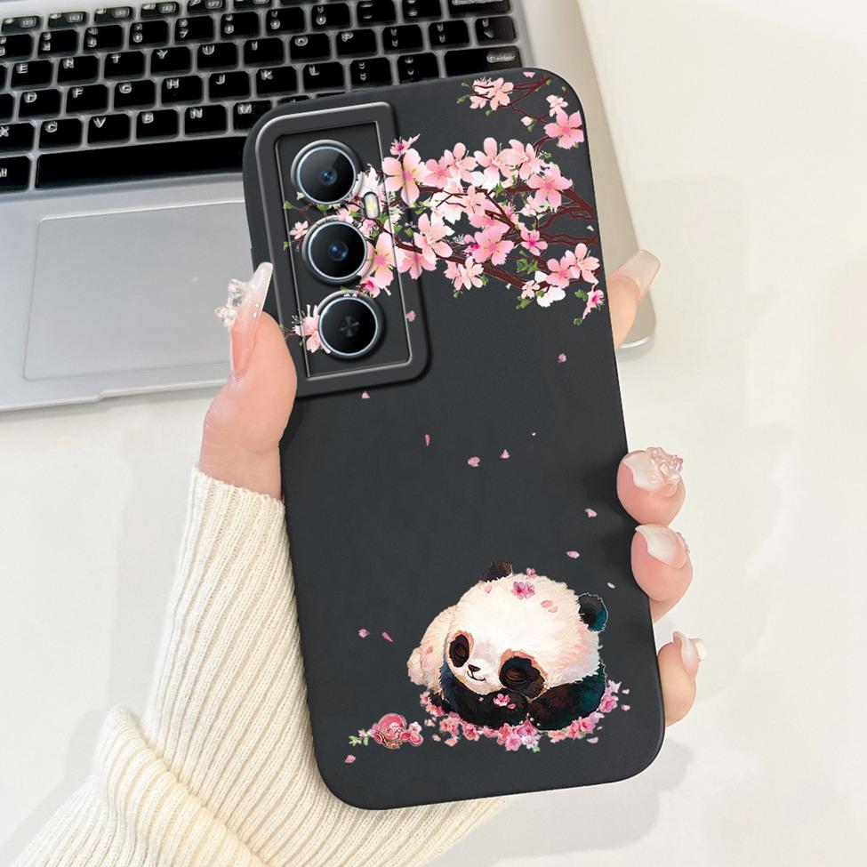 Funda For Realme C65 RMX3910 Back Cover For Realme C65 4G Case Shockproof Luxury Flowers Cute Cartoon Cool Silicone Bumper Coque