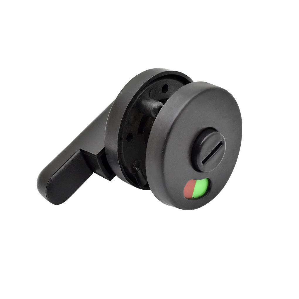 Ванная комната Нейлоновая ручка для перегородки Общественный туалет Черный замок Дверные замки Уборная Навесной замок для туалета Домашнее оборудование